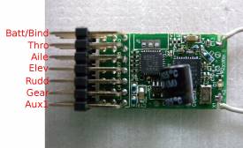 HobbyKing DSM compatible receiver pin layout